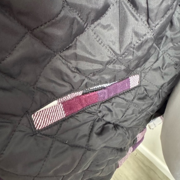 Duluth Purple White Checkered Workwear Utility Boxy Field Barn Jacket Women’s XS - Picture 6 of 8